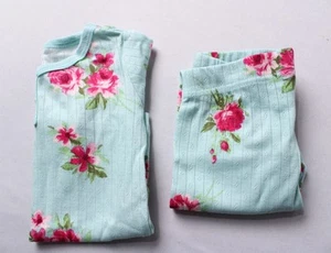 The Children's Place Babys Henley Pointelle Snug Pajamas CG2 Mint Tea Size 9-12M - Picture 1 of 8