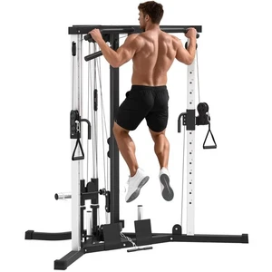 SPORTNOW Home Gym Machine, 15-Position Adjustable Training Workout Station - Picture 1 of 11