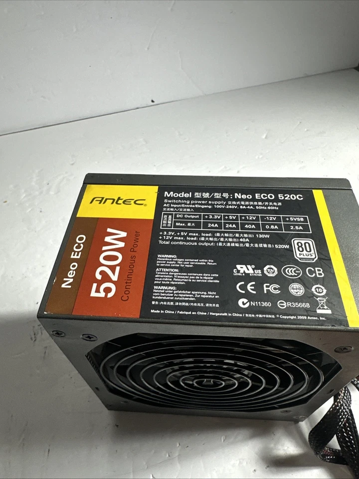 Antec Neo ECO 620C ATX Power Supply Continuous 620W 80 Plus - Image 1 of 1