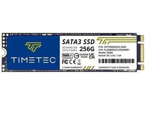 256GB SSD 3D NAND SATA III 6Gb/s M.2 2280 NGFF 128TBW Read Speed Up to 550MB/... - Afbeelding 1 van 9