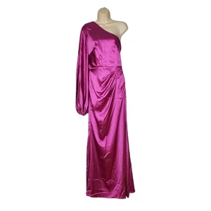 Ieena Mac Duggal Long Formal Evening Dress One Shoulder 26588 Orchid Size 4 NWT - Picture 1 of 12