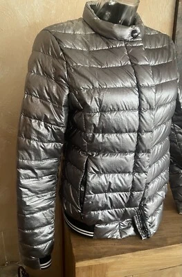 Gesteppte Damenjacke von Milestone Silber Metallic Gr. 38/M - NEU - Bild 1 von 4