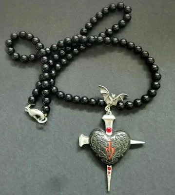 Herz Of Darkness Pendant Pewter Alchemy Gothic - Bild 1 von 2