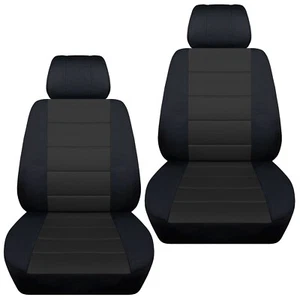 Juego de fundas de asiento de coche delanteras para Subaru Legacy 1994-2019 negro carbón - Imagen 1 de 1