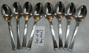 Set of 4 buy up to 8 Towle Montclair 18/10 Stainless SOUP SPOONS 2002 retired - Picture 1 of 7
