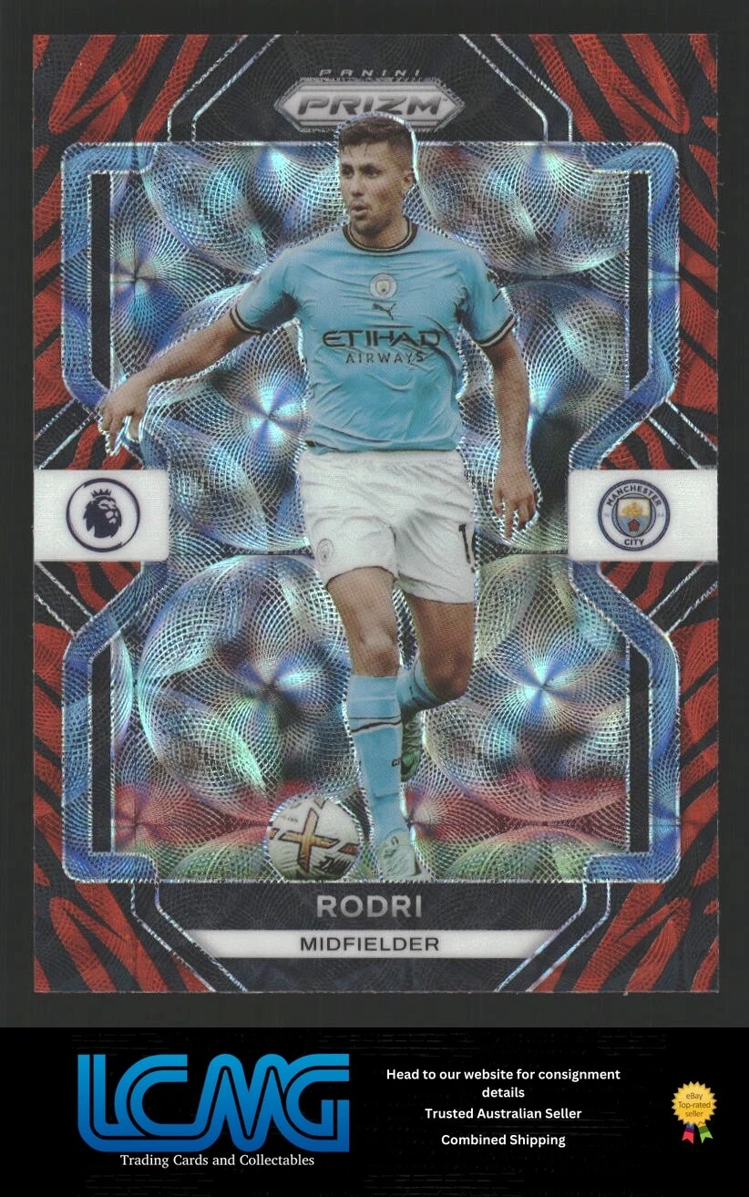 2022-23 Panini Prizm Premier League #4 Rodri Choice Tiger Stripe