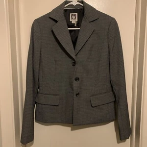 Anne Klein Women's Skirt Suit Size Size W Small Checkered - Picture 1 of 4