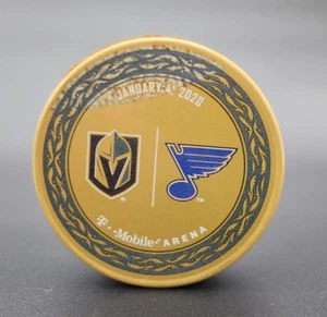 Vegas Golden Knights VS St. Louis Blues Puck January 4, 2020 - Picture 1 of 3