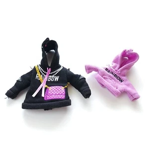 2021 Rainbow High Emi Vanda Purple Hoodie and Black Hoodie - Picture 1 of 6