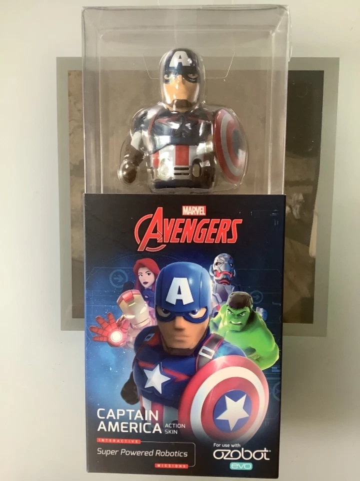 Captain America Ozobot-EVO Connectable Smart Skin (EVO sold separately) NEW - Image 1 of 4