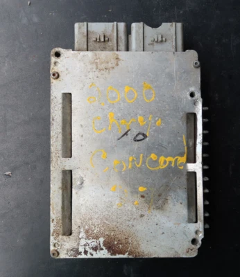 2000 DODGE INTREPID ECM ENGINE COMPUTER (A13) 04606614ag Chipped Plug - Image 1 of 2