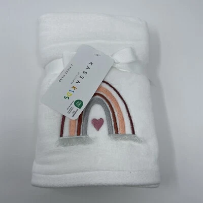 Kassa Kids Kassatex 2 Hand Towels Rainbow/Hearts, Kids Bathroom - Image 1 of 4