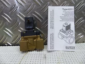 Bürkert 6213 A 13 NBR MS G 1/2 PN0-10bar 24V DC 00134686 Magnetventil - Bild 1 von 2