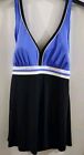 Womens 1pc Skirted Swimsuit By Catilina Size 1X- 16W NWOT