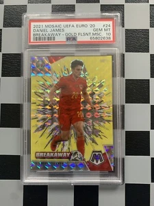2021 Panini Mosaic UEFA Euro 2020 Daniel James Gold /10 Wales PSA 10 - Bild 1 von 2