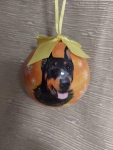 Weihnachten Hund Ornament-E&S Haustiere-Dobermann 3" Neu  - Bild 1 von 4