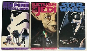 Star Wars Trilogy VHS New Hope Empire Strikes Back Return of the Jedi 1995 Lot - Picture 1 of 8