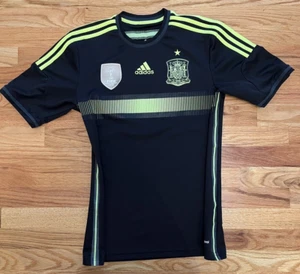 Adidas Spain FIFA 2010 Jersey Small Black Green Logo Short Sleeve Soccer - Picture 1 of 9