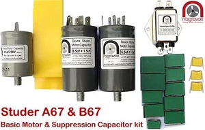 Studer A67 B67 Basic Motor & Suppression Capacitor Kit - Picture 1 of 5