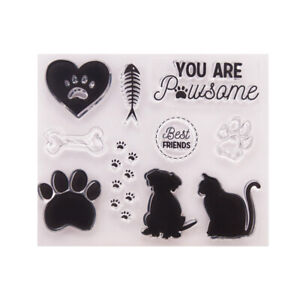 Clear Stamps Silicone Seal Scrapbook Making Cling Crafts Animal