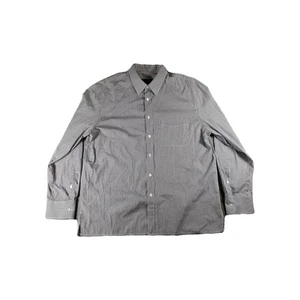 Camisa de vestir Nili Lotan blanca y marrón a rayas con cuello abotonado talla XL - Imagen 1 de 14