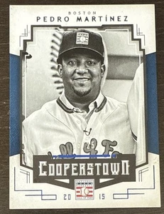 Pedro MARTINEZ🔥2015 Panini Cooperstown BLUE Parallel #73 16/25 Red Sox HOF💥 - Picture 1 of 2