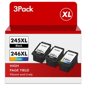 Ink Cartridge PG-245XL CL-246XL For Canon PIXMA MG3020 MG2522 TR4522 MX492 Lot - Picture 1 of 11