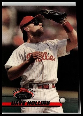 1993 Stadium Club #339 Dave Hollins Philadelphia Phillies MM - Image 1 of 2