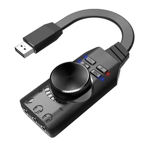 Adaptateur Audio Carte Son Externe USB avec Convertisseur Stéréo Aux Combo 3,5mm pour - Photo 1/6