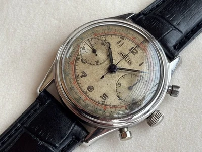 Reloj Pulsera Angelus Cronógrafo Años 40 Antiguo Vintage Cuerda Manual Foto 1 de 4