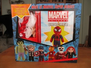MARVEL UNIVERSE CROCHET KIT MAKES 2 SUPERHEROES W/12 SUPERHEROES PATTERNS - Picture 1 of 1