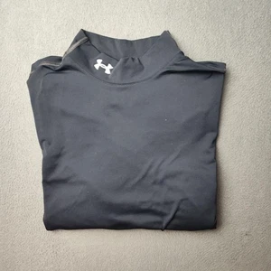 Under Armour ColdGear Mock Fitted Shirt Mens XL Long Sleeve Poly Elastane Top - Picture 1 of 13