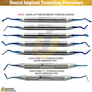Titanium - Vista Tunneling Procedure Tools Kit PPAELA Implant Dental Instruments - Picture 1 of 7