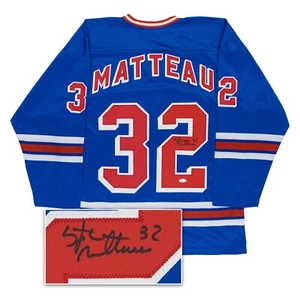 STEPHANE MATTEAU signiertes blaues individuelles Trikot (JSA COA) NY RANGERS - Bild 1 von 8