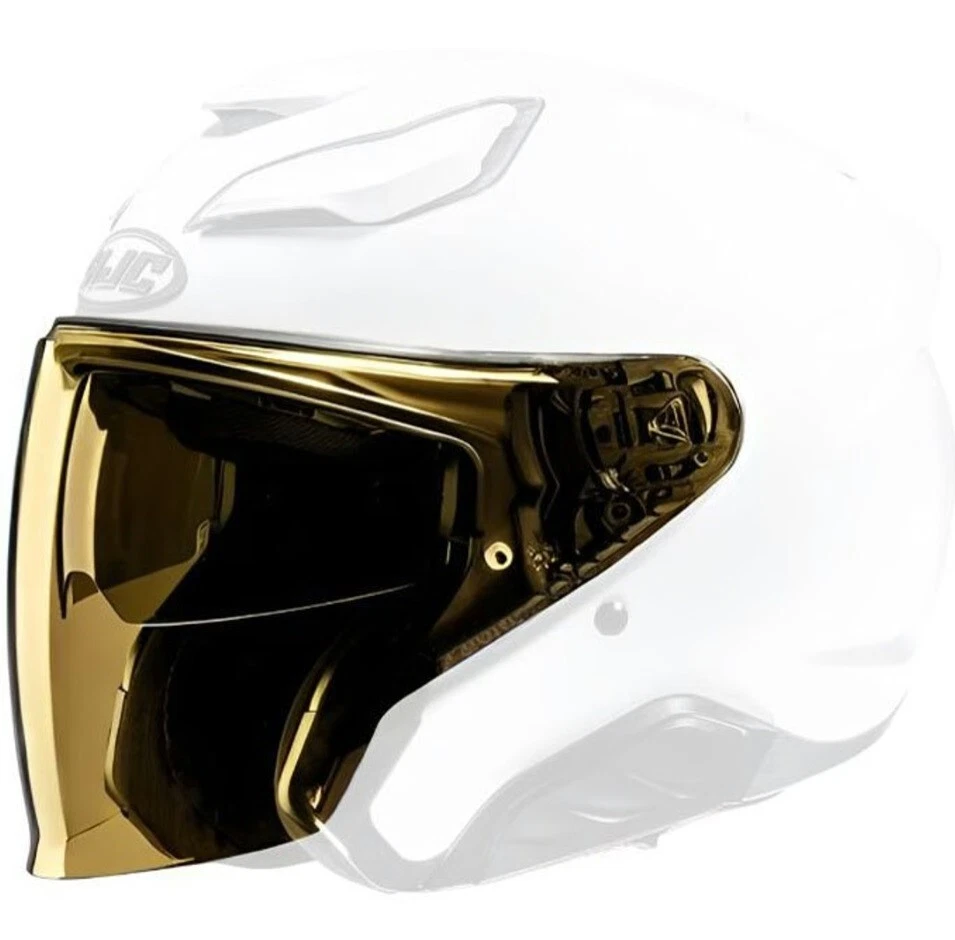 VISIERA ECRAN SHIELD CASCO MOTO HJC I31 F31 JET GOLD MIRROR SPECCHIO ORO HJ43 - Immagine 1 di 1