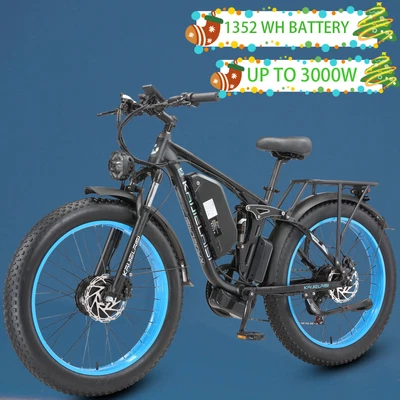 KETELES Ebikes for Adults V3 Pro Dual Motor Up to 3200W 1352WH Removable Battery 38MPH