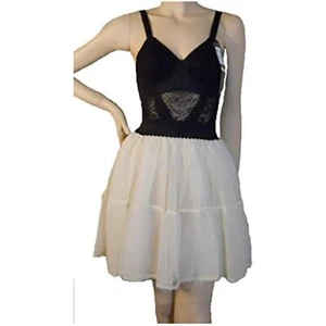 Rago 7000 Lacette Corsagen Kleid Burlesque Tüll, Schwarz & Champagner, Regular, M - Bild 1 von 4