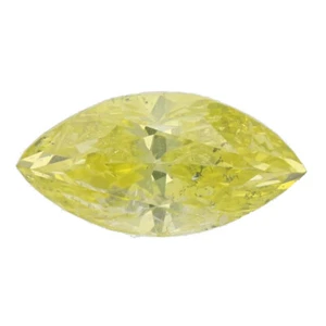 Vir Jewels Certified 1.02 CT I2 Clarity Marquise Cut Loose Yellow Diamond - Picture 1 of 4