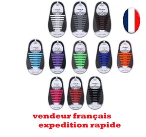 Lacet Chaussure Élastique Silicone Baskets Adulte Enfants facile 16 piéces - Imagen 1 de 10
