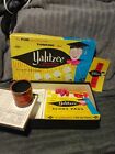 Vintage Yahtzee 1956 Lowe Game W/Original Box Dice Replacement Score Cards