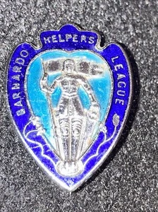 Vintage BARNARDO HELPERS LEAGUE FOR GOD AND COUNTRY Enamel Badge FATTORINI (527) - Picture 1 of 3