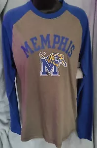 T-shirt manica lunga University Of Memphis uomo media 39/40 nuova - Foto 1 di 4