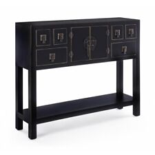 Console Table Cabinet 2 Door 6 Drawers Bejing White Or Black Modern