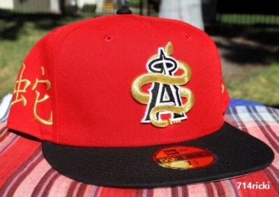 2025 MLB Lunar New Year Los Angeles Angels Hat Fitted New Era 59FIFTY Official - Image 1 of 4