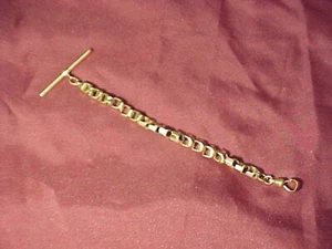 Early 20thc VICTORIAN Era Gold Fill WATCH Fob CHAIN 6" - Picture 1 of 2