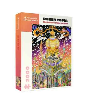 The Trippy Tower of Babel 2000 Piece Jigsaw Puzzle Pomegranate New - Image 1 of 2