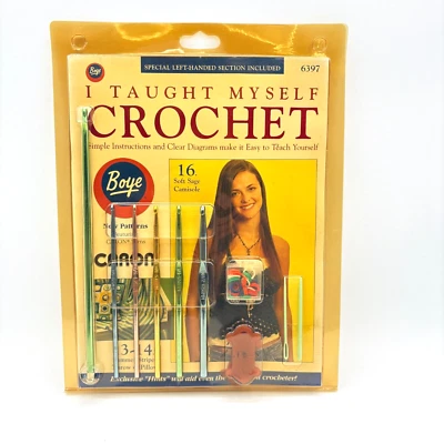 2008 Sealed Vintage Boye 'I Taught Myself to Crochet' Kit #6397 - Image 1 of 2