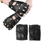 Steampunk Gothic Hollow Half Finger Mittens Faux Leather Outdoor Sport Gloves