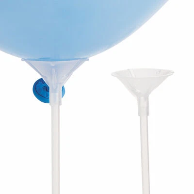 Palos de globo transparentes a granel con taza, decoración de fiesta, 144 piezas, suministros de cumpleaños Foto 1 de 4