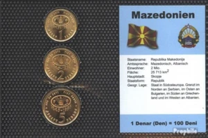 makedonien Article: 1995 Kursmünzen brillant uncirculated (BU) 1995 1 Denar unti - Picture 1 of 1